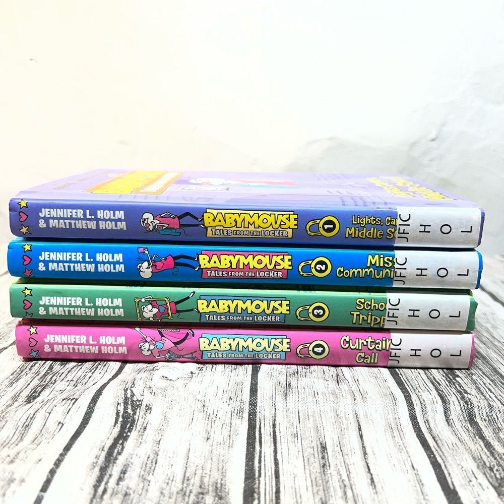 Baby Mouse Tales from the Locker Hardback Books 1-4 - Picture 2 of 6